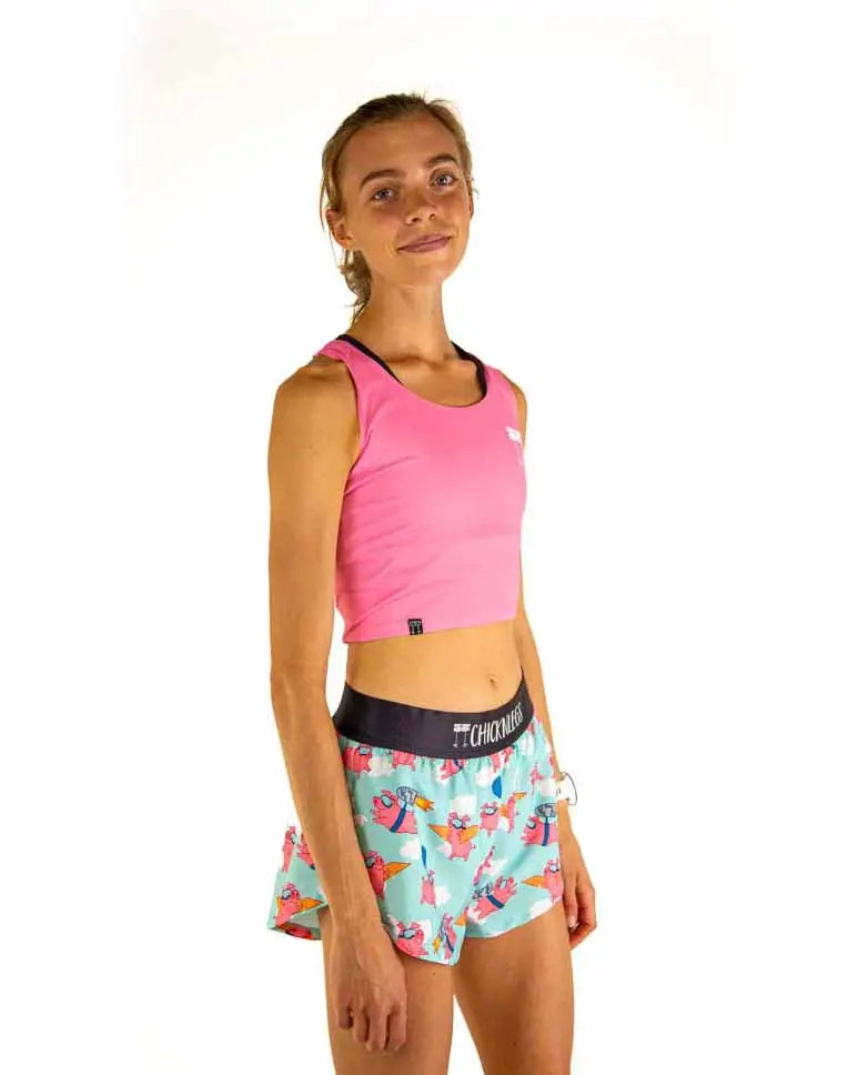 Bubblegum Pink Pwr Crop Top 1
