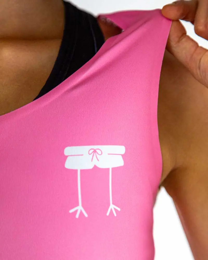 Bubblegum Pink Pwr Crop Top 4