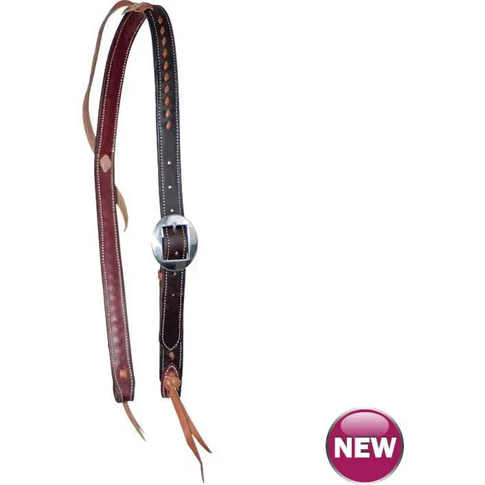 Buckstitched Cowboy Knot Slip Ear Headstall 1