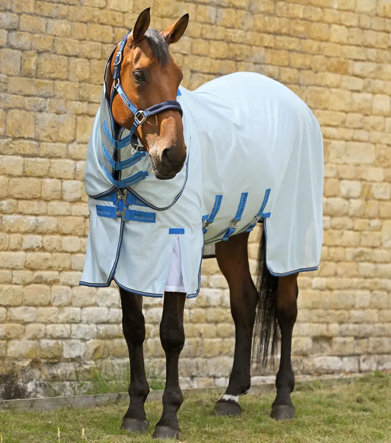 Bug Buster Fly Rug With Detachable Neck And Belly Flap Blue 1