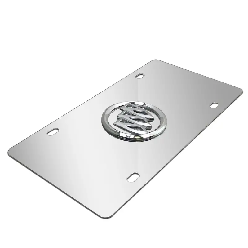 Buick Chrome Logo License Plate (Chrome) 2