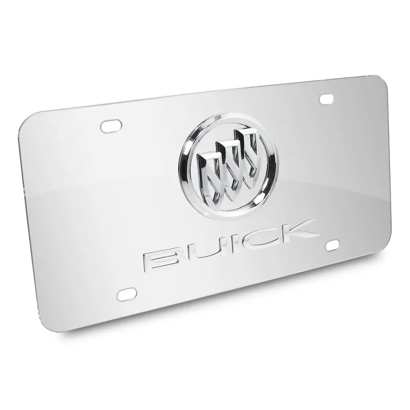 Buick Dual Logo License Plate (Chrome) 1