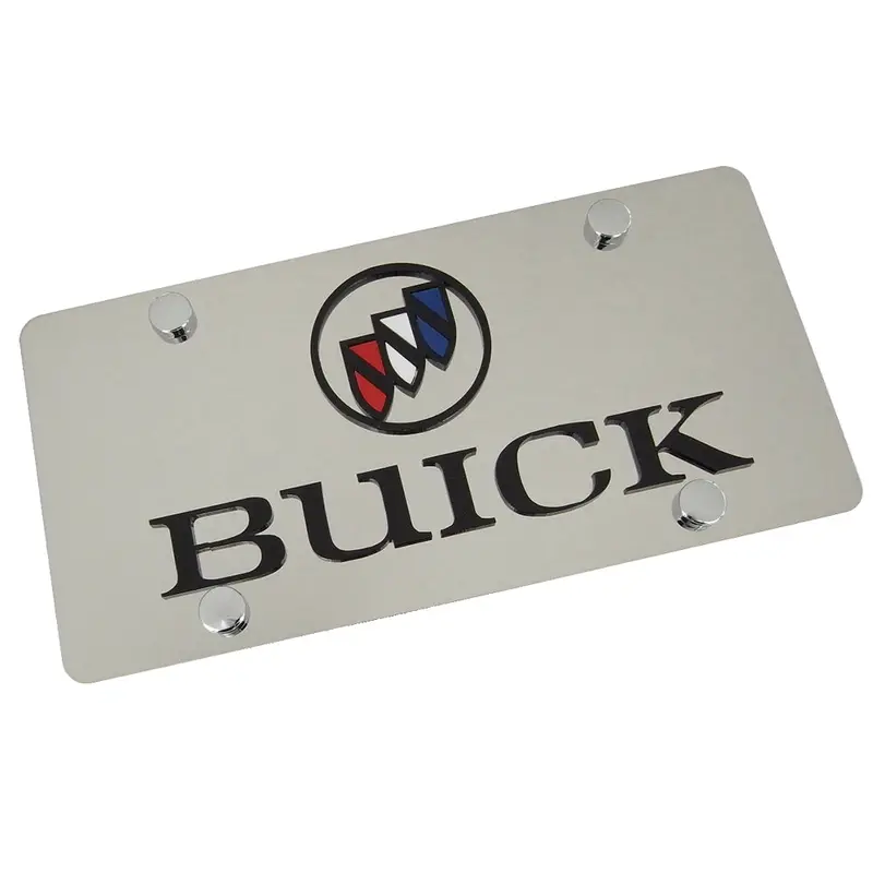 Buick Dual Logo License Plate (Chrome) 1
