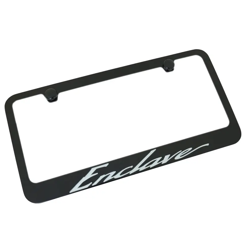 Buick Enclave California Script License Plate Frame (Black) 1