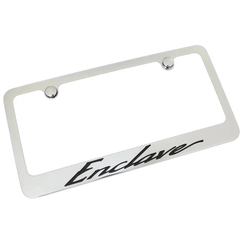 Buick Enclave California Script License Plate Frame (Chrome) 1