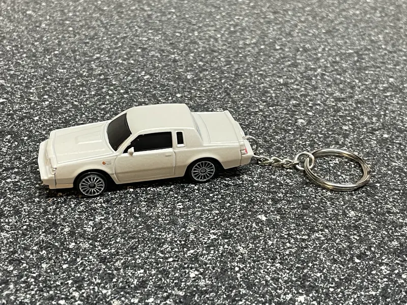 Buick Grand National White Gnx Keychain Diecast Car Hot Wheels Matchbox 2