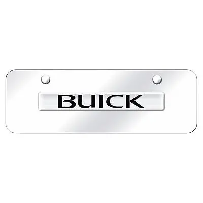 Buick  Name Mini License Plate (Chrome On Mirrored) 1