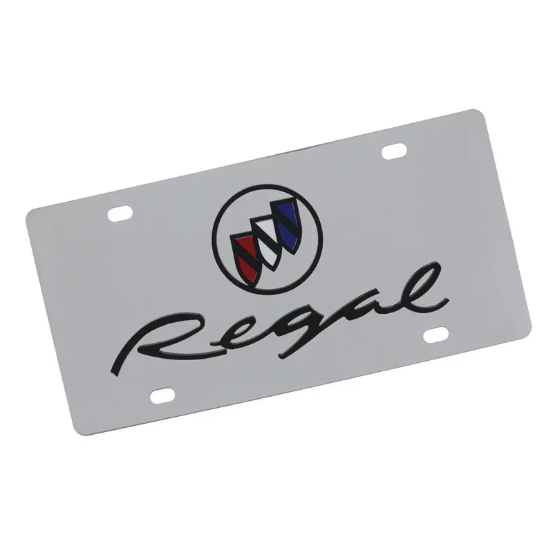 Buick Regal Dual Logo License Plate (Chrome) 1