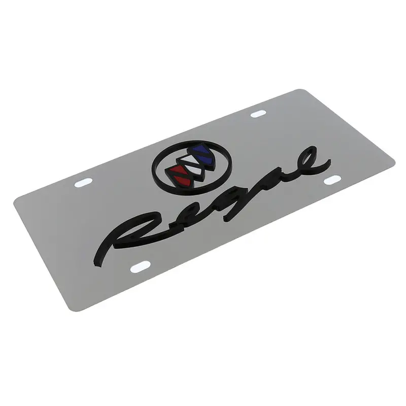 Buick Regal Dual Logo License Plate (Chrome) 2