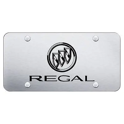 Buick Regal Laser Etched License Plate (Brushed) 1
