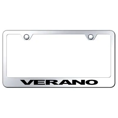 Buick Verano Laser Etched Logo Stainless Steel License Plate Frame (Chrome) 1