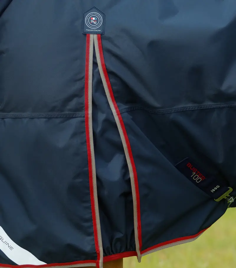 Buster 100G Turnout Rug With Snug-Fit Neck Cover Navy 4