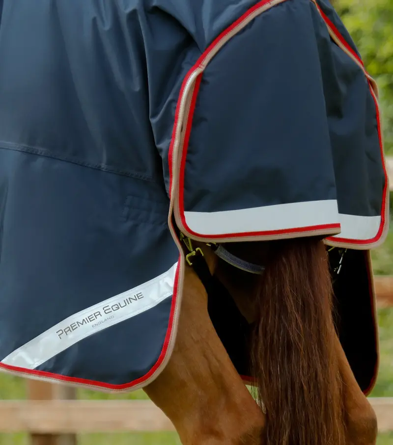 Buster 100G Turnout Rug With Snug-Fit Neck Cover Navy 6