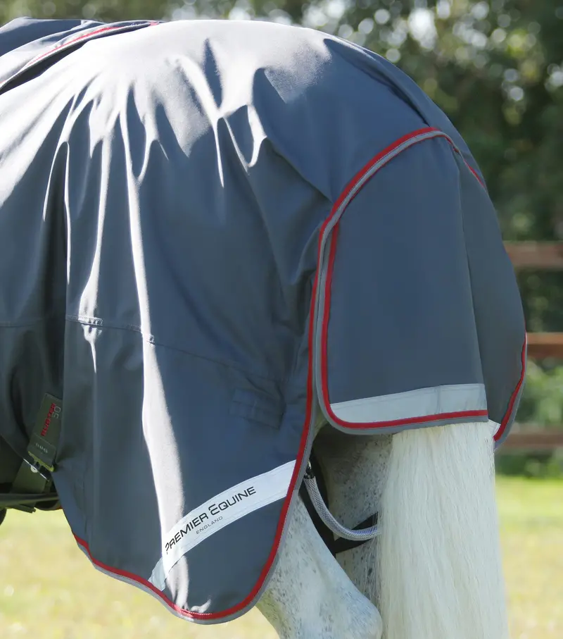 Buster 50G Turnout Rug With Snug-Fit Neck Cover Grey 6