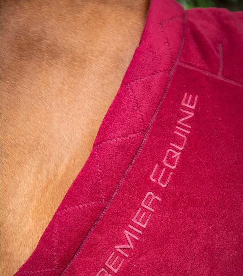 Buster Fleece Cooler Rug - Continental Edition Burgundy 2
