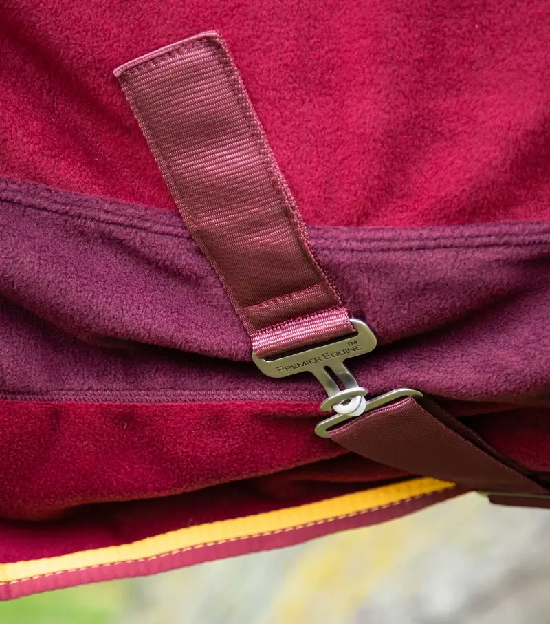 Buster Fleece Cooler Rug - Continental Edition Burgundy 4