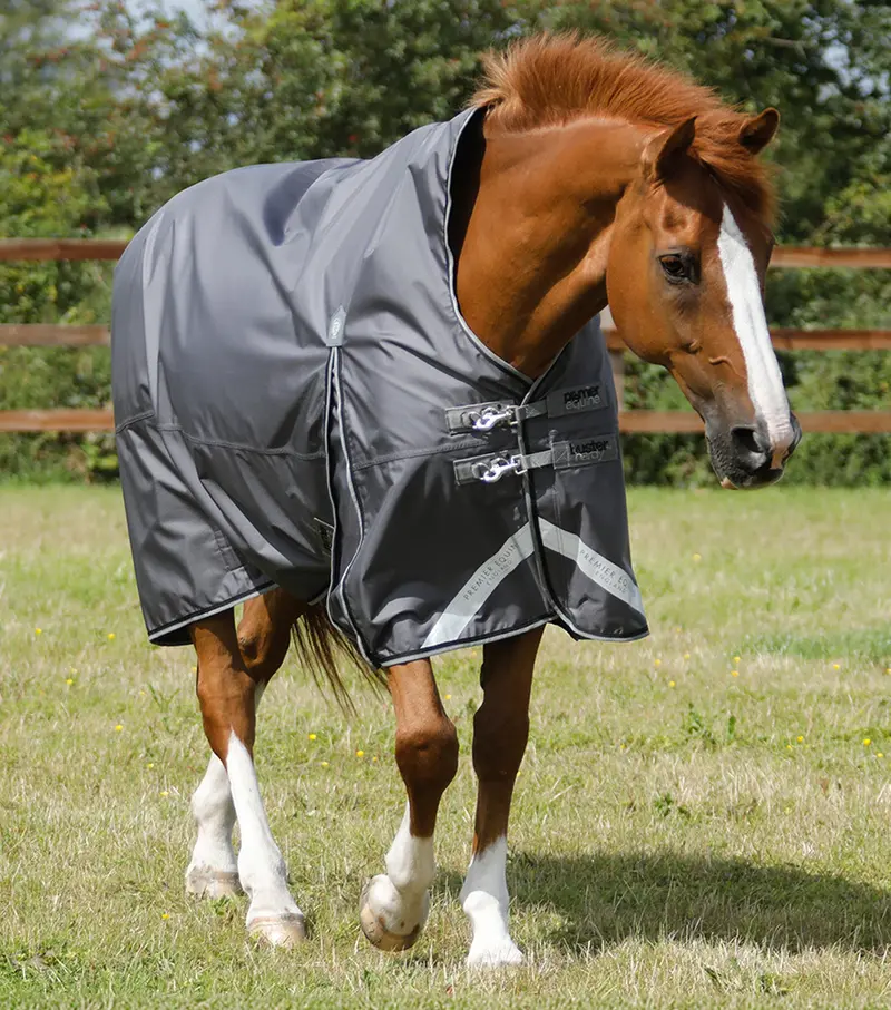 Buster Hardy 0G Half Neck Turnout Rug Grey 1