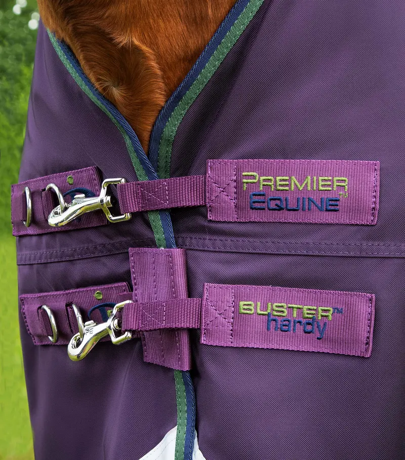 Buster Hardy 100G Half Neck Turnout Rug Purple 3