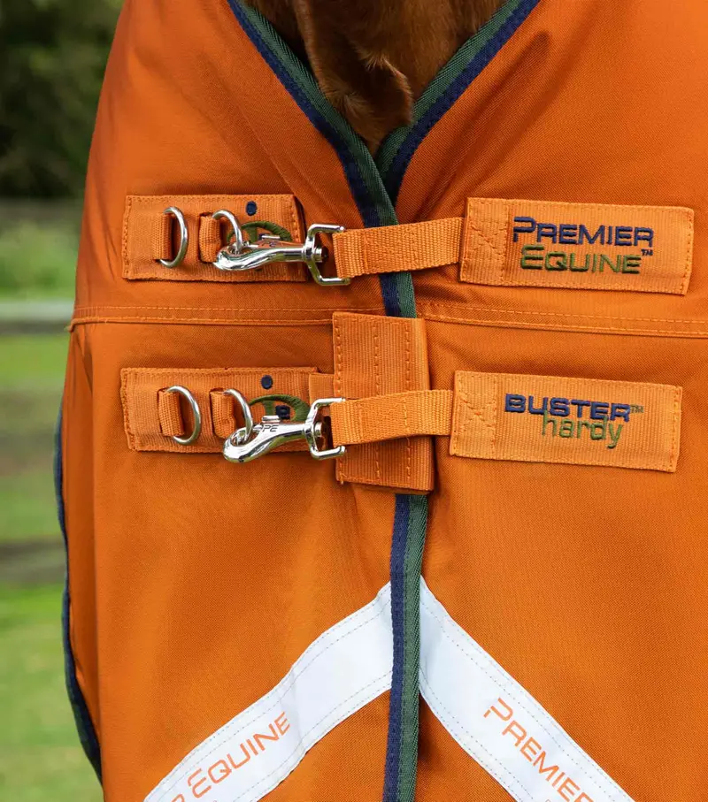 Buster Hardy 400G Half Neck Turnout Rug Burnt Orange 2