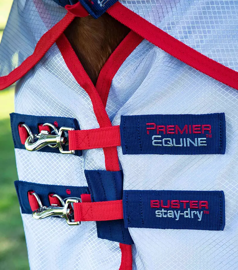 Buster Stay-Dry Super Lite Fly Rug With Surcingles Navy 3
