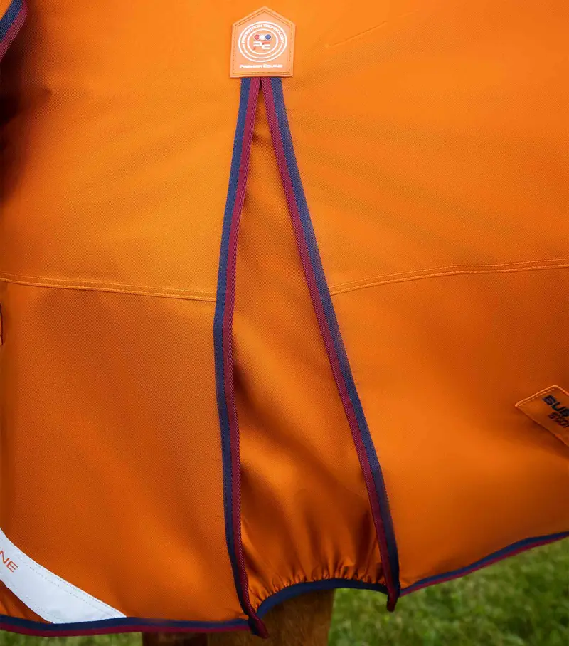 Buster Storm 200G Combo Turnout Rug With Classic Neck Burnt Orange 4
