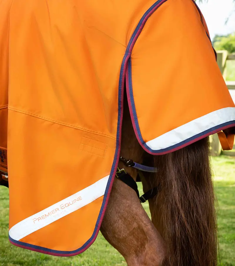 Buster Storm 200G Combo Turnout Rug With Classic Neck Burnt Orange 5