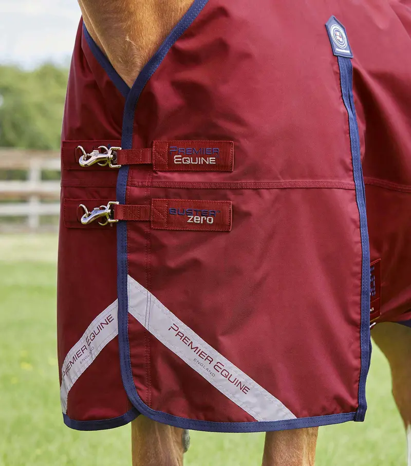 Buster Zero Original Turnout Rug Burgundy 3