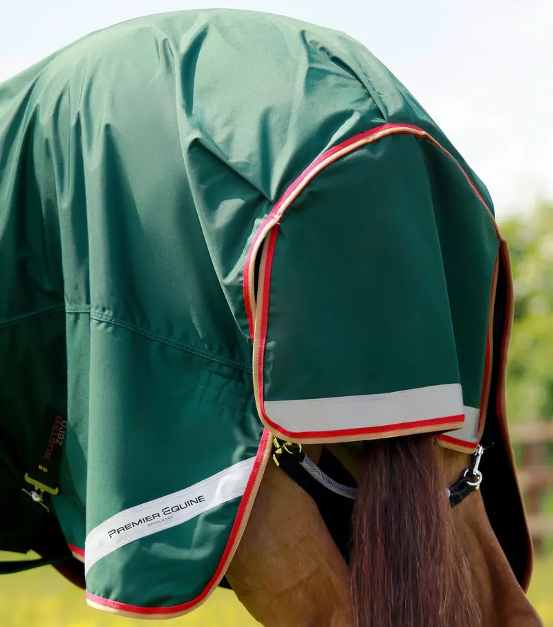Buster Zero Turnout Rug With Classic Neck Cover Green 5