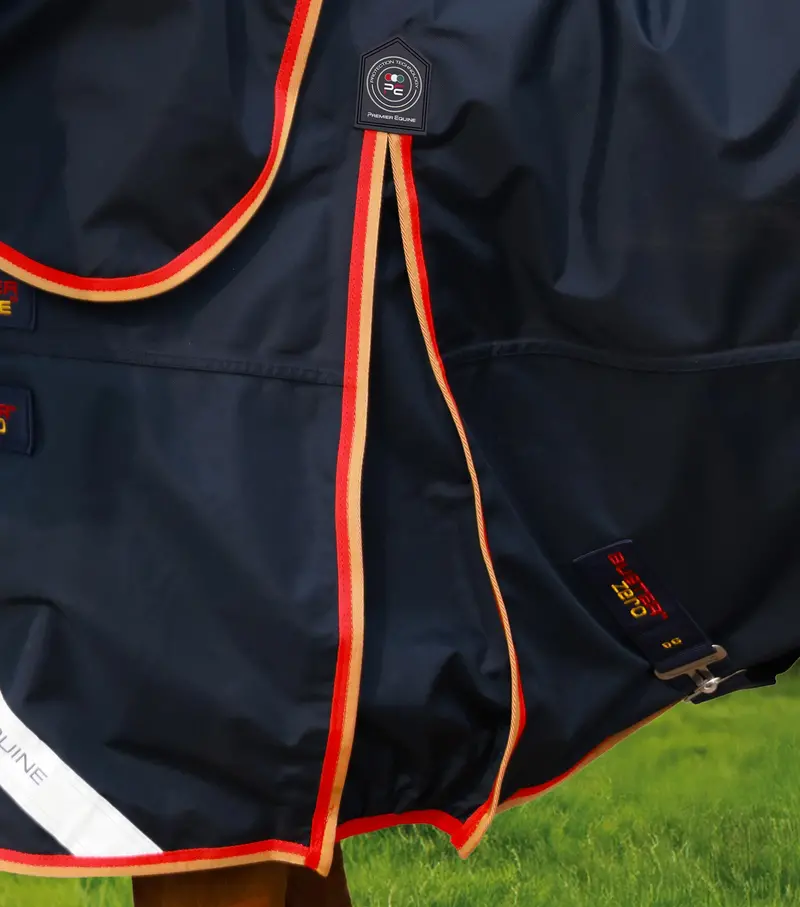 Buster Zero Turnout Rug With Classic Neck Cover Navy 4