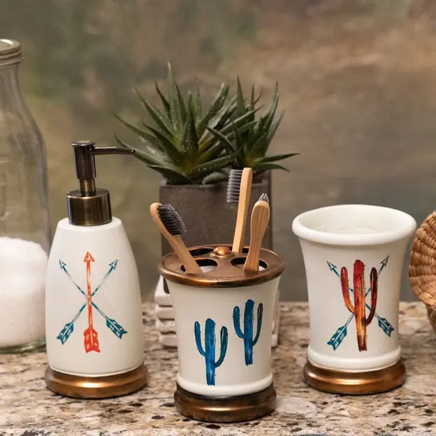 Cactus 3 Piece Bathroom Set 1