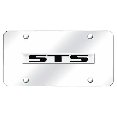 Cadilac Sts Name License Plate (Chrome On Mirrored) 1