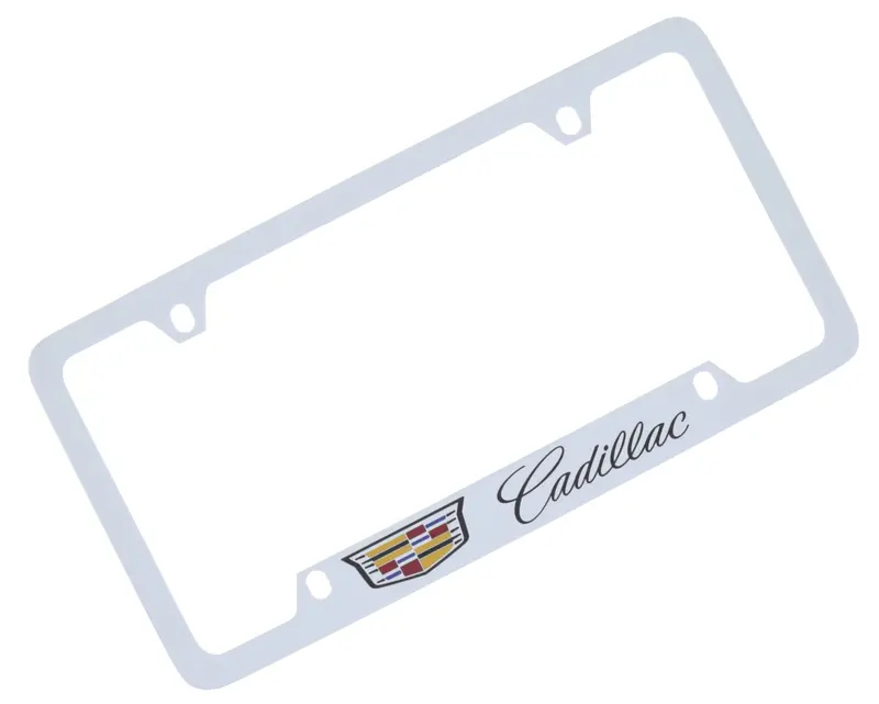 Cadillac Crest License Plate Frame (Chrome) 1