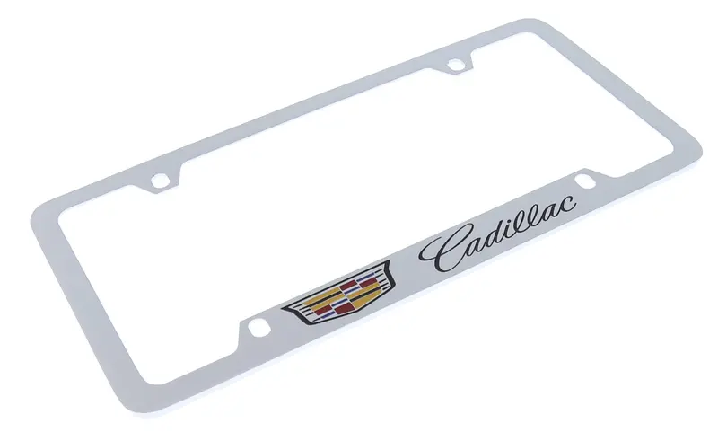 Cadillac Crest License Plate Frame (Chrome) 2