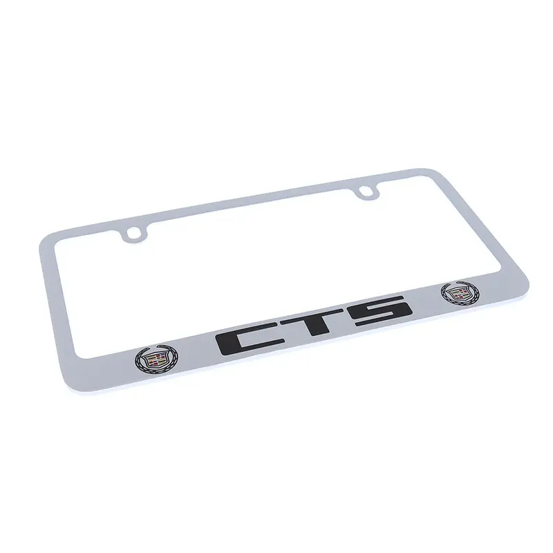 Cadillac Cts Logo License Plate Frame (Chrome) 2