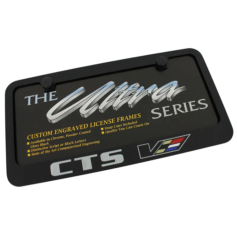 Cadillac Cts V License Plate Frame (Black) 1