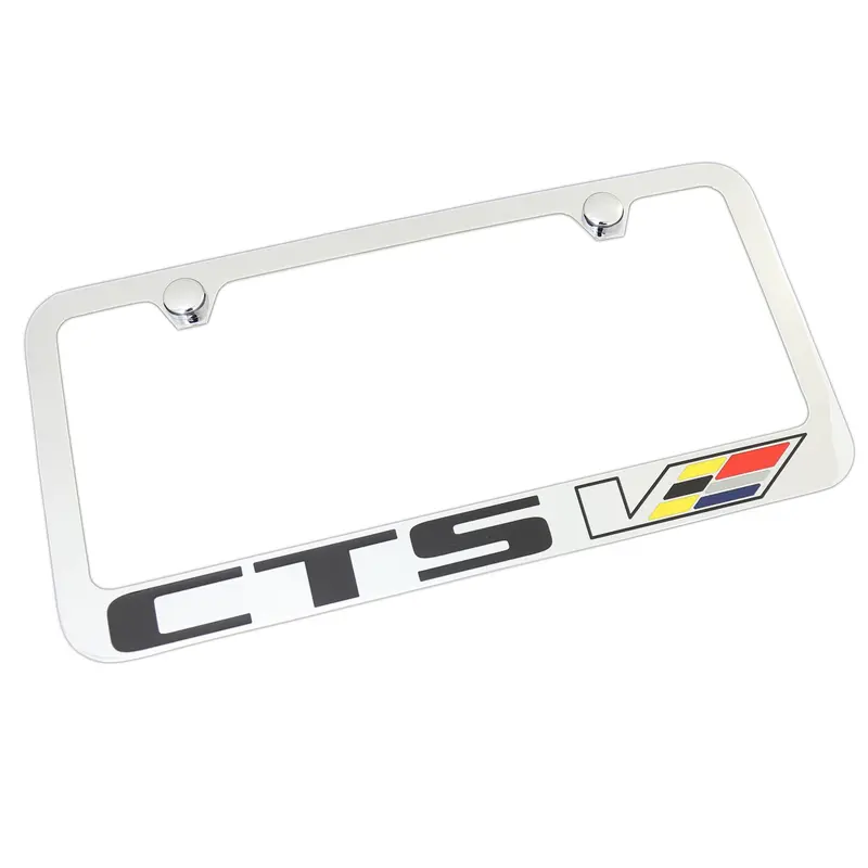 Cadillac Cts V License Plate Frame (Chrome) 1