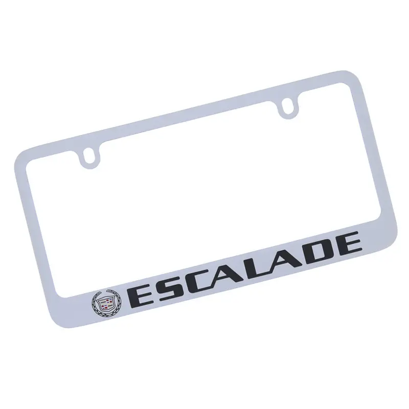 Cadillac Escalade Logo License Plate Frame (Chrome) 1