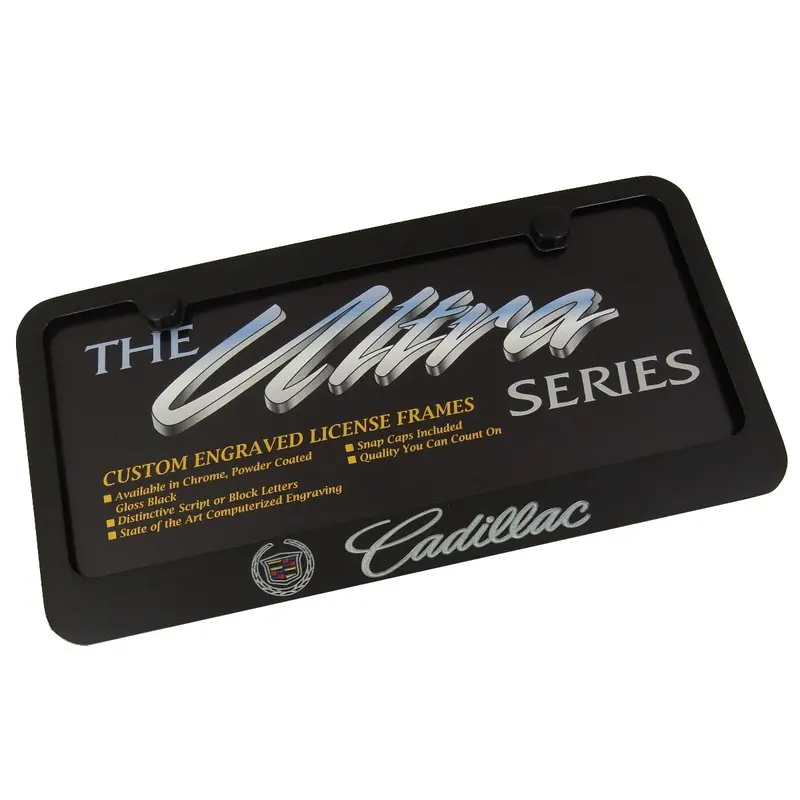Cadillac License Plate Frame (Black) 1