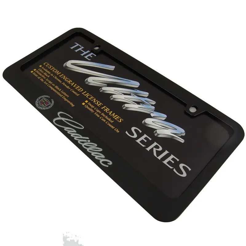 Cadillac License Plate Frame (Black) 2