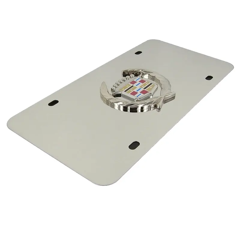 Cadillac Logo License Plate (Chrome) 2