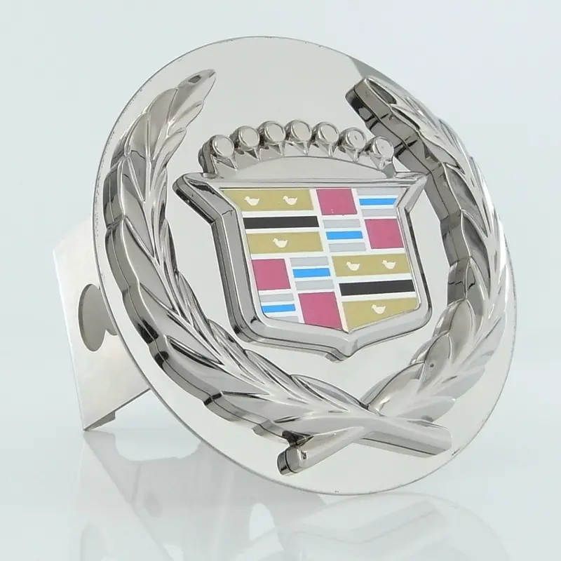 Cadillac Logo Tow Trailer Hitch Cover Plug (Chrome) 1