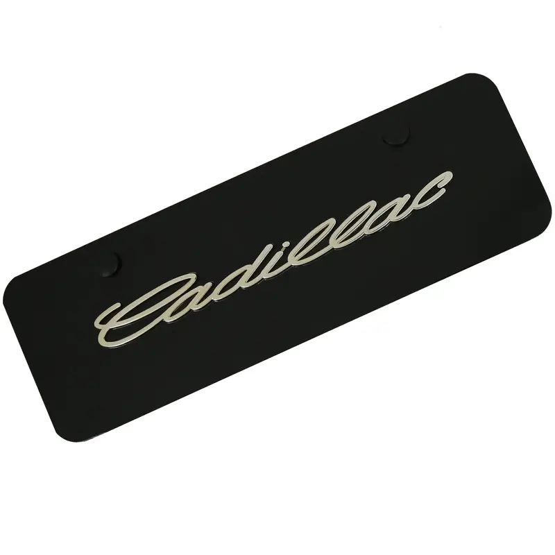 Cadillac Mini License Plate (Black) 1