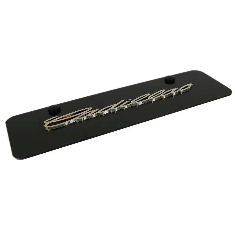 Cadillac Mini License Plate (Black) 2