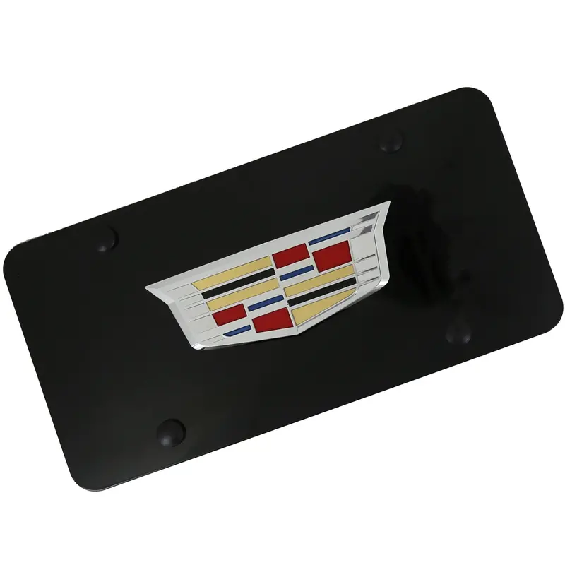 Cadillac New Logo License Plate (Black) 1