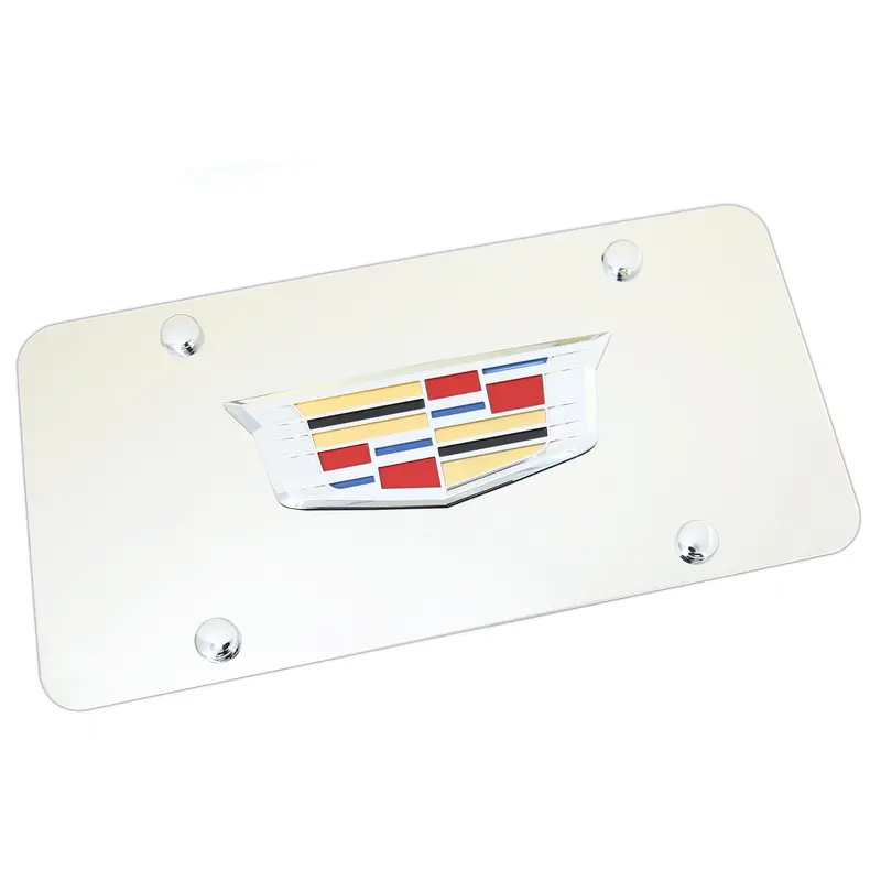 Cadillac New Logo License Plate (Chrome) 1