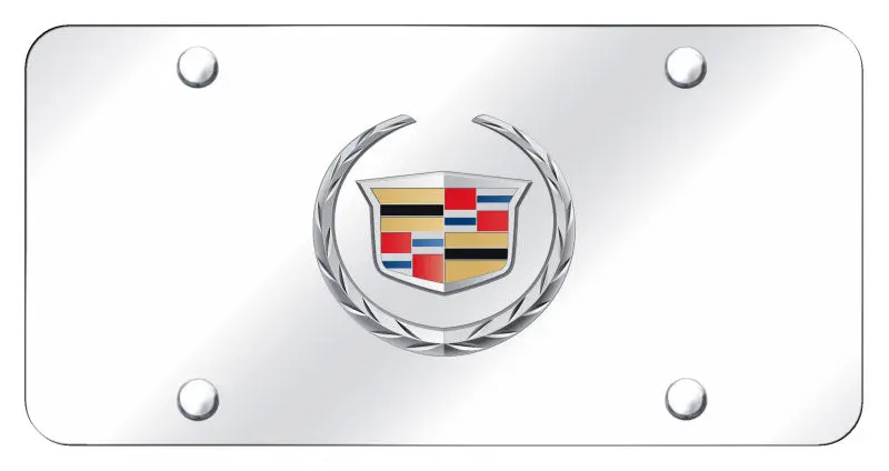 Cadillac New Logo License Plate (Chrome) 1