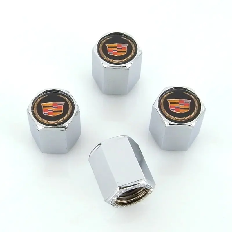 Cadillac New Logo Tire Stem Valve Caps 1