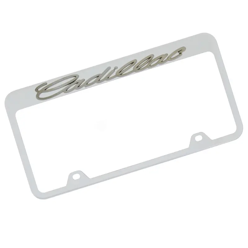 Cadillac Reversed License Plate Frame (Chrome) 1