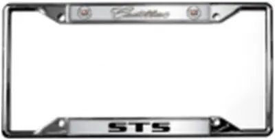 Cadillac Sts Logo License Plate Frame (Chrome) 1