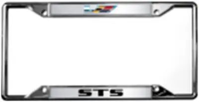Cadillac Sts-V Logo License Plate Frame (Chrome) 1